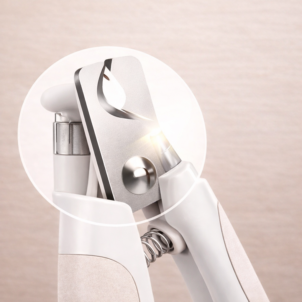 Pet nail clipper with LED light