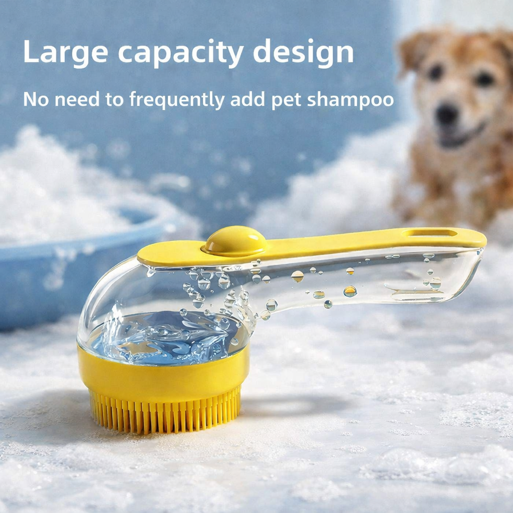 Pet bath brush