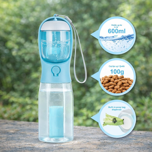 Multifunctional Three-in-One Pet Water Bottle