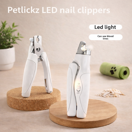 Pet nail clipper with LED light